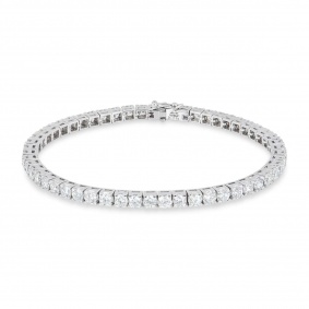 White Gold Diamond Line Bracelet 7.14ct